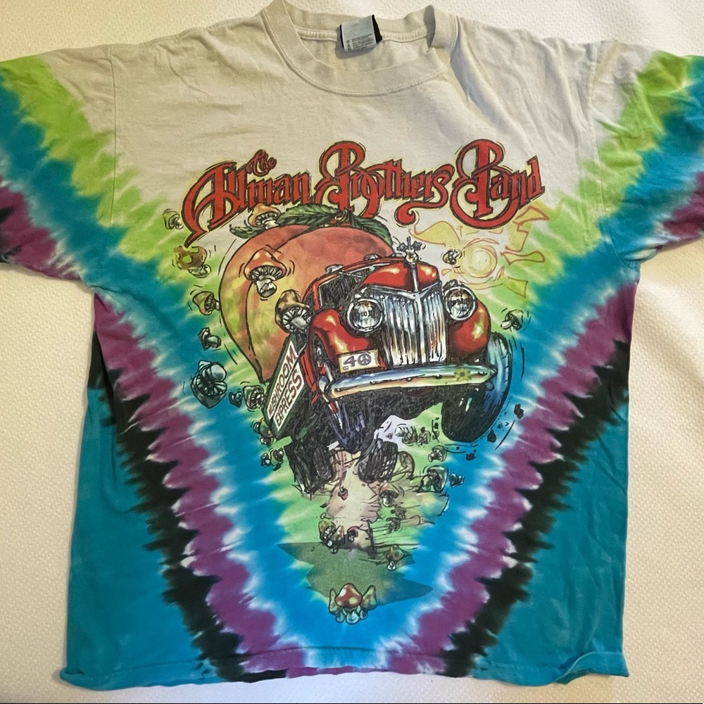 Vintage Tie-Dye Allman Brothers Band T-Shirt, unisex Large